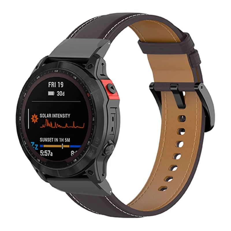 Wunderbar Universell Garmin Echtes Leder armband