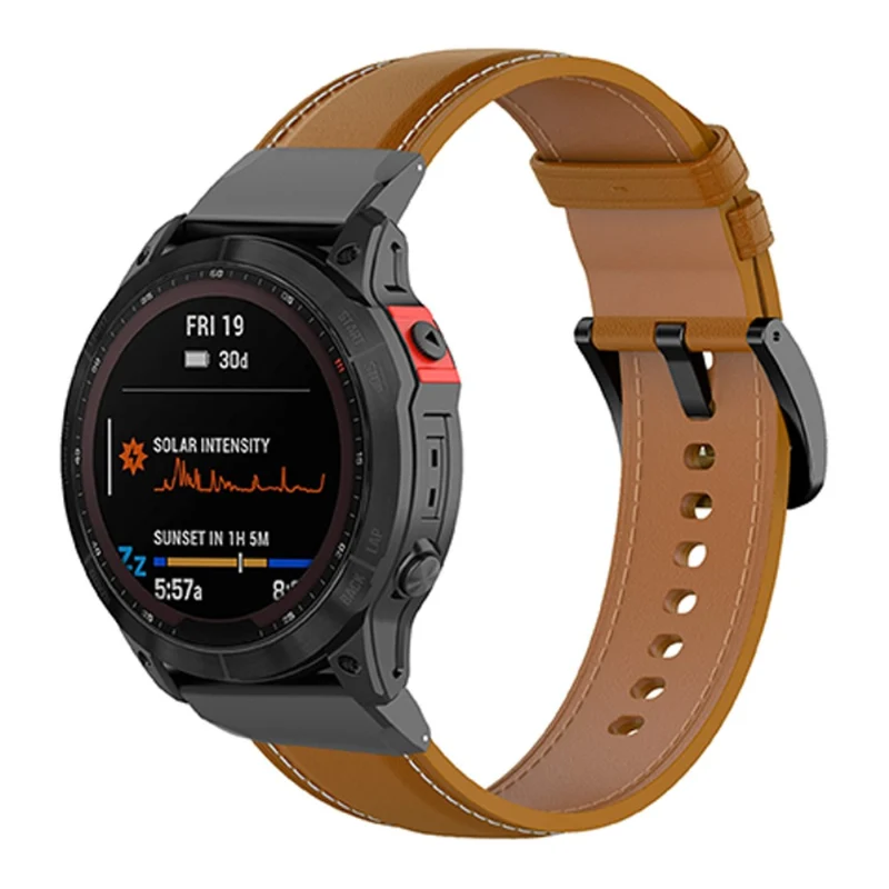 Wunderbar Universell Garmin Echtes Leder armband