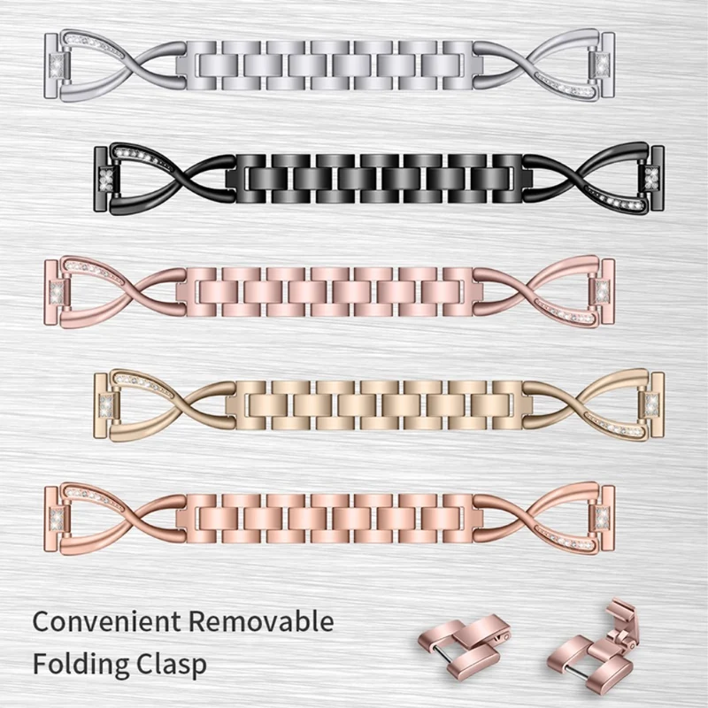Super cool Universell Garmin Metall und Strass armband
