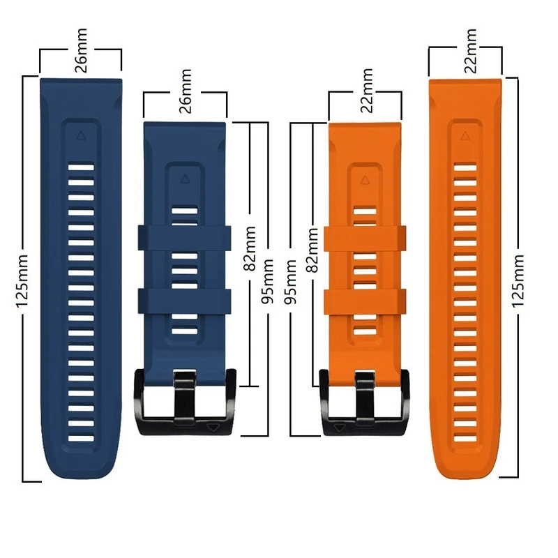Absolut robust Garmin Fenix 7X Silikon / TPU armband