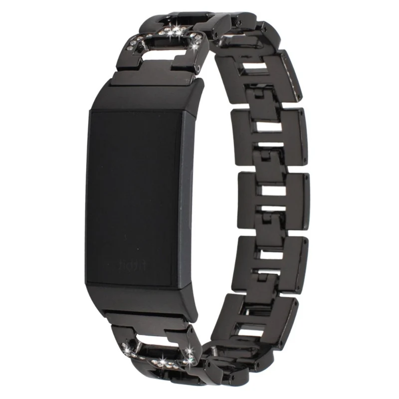 Mega sympathisch Fitbit Charge 5 Metall und Strass armband