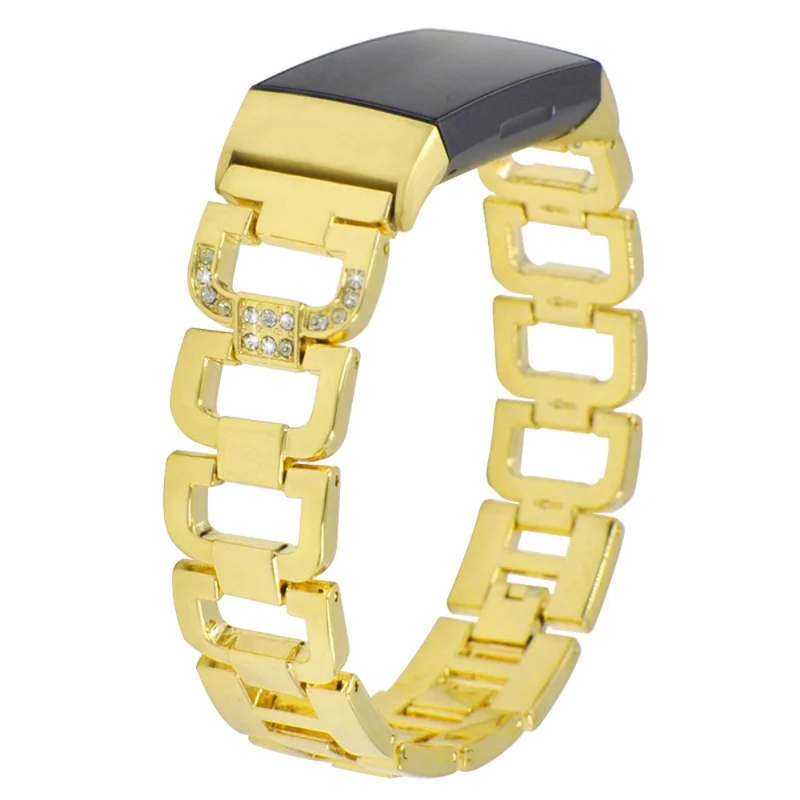 Mega sympathisch Fitbit Charge 5 Metall und Strass armband