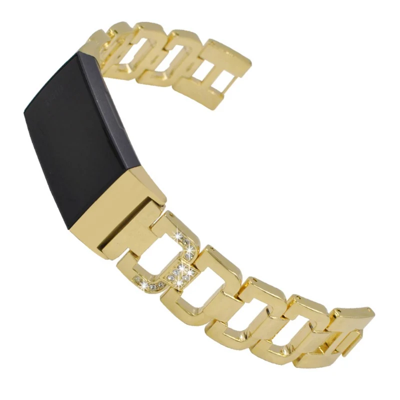 Mega sympathisch Fitbit Charge 5 Metall und Strass armband