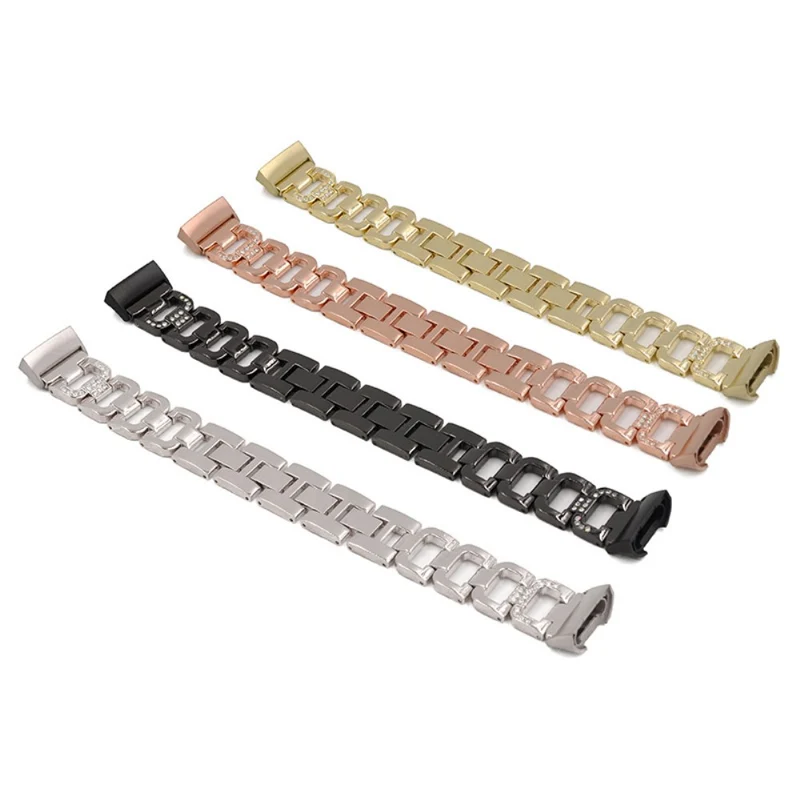 Mega sympathisch Fitbit Charge 5 Metall und Strass armband