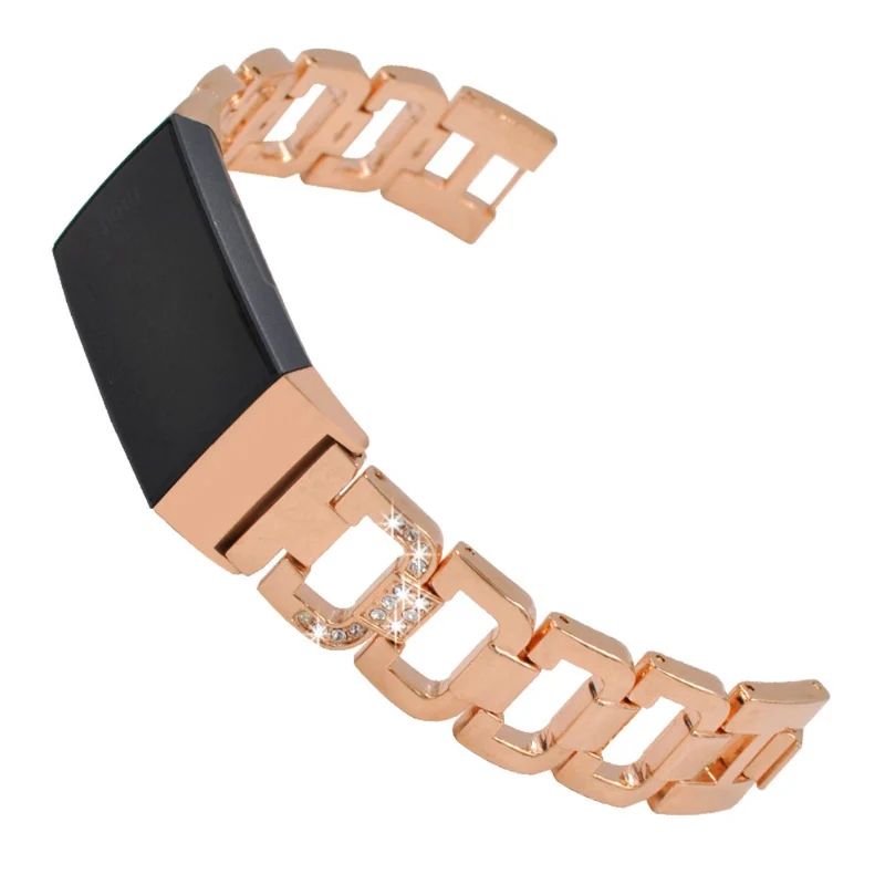 Mega sympathisch Fitbit Charge 5 Metall und Strass armband