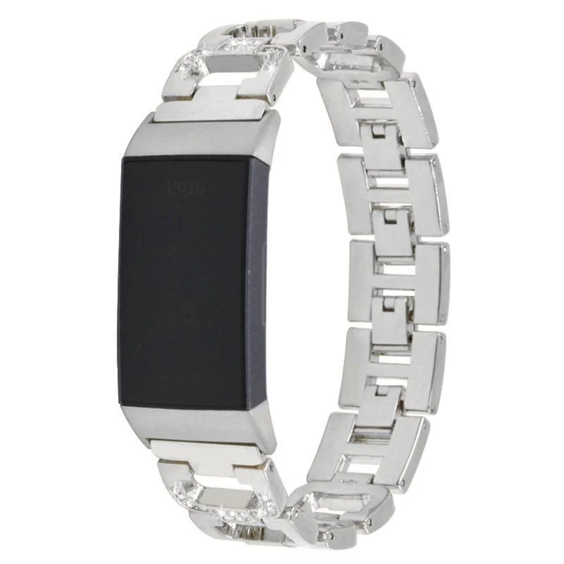 Mega sympathisch Fitbit Charge 5 Metall und Strass armband