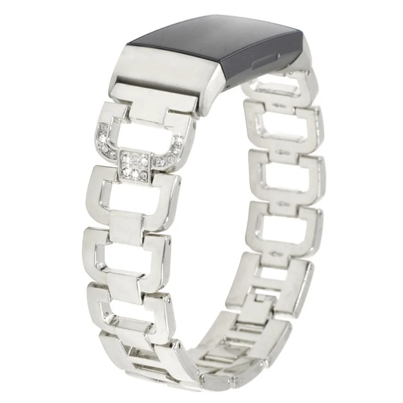 Mega sympathisch Fitbit Charge 5 Metall und Strass armband