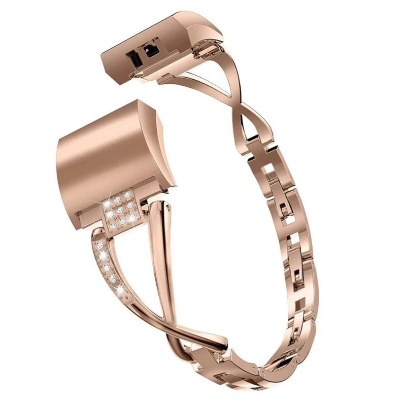 Stilvoll Fitbit Charge 5 Metall und Strass armband
