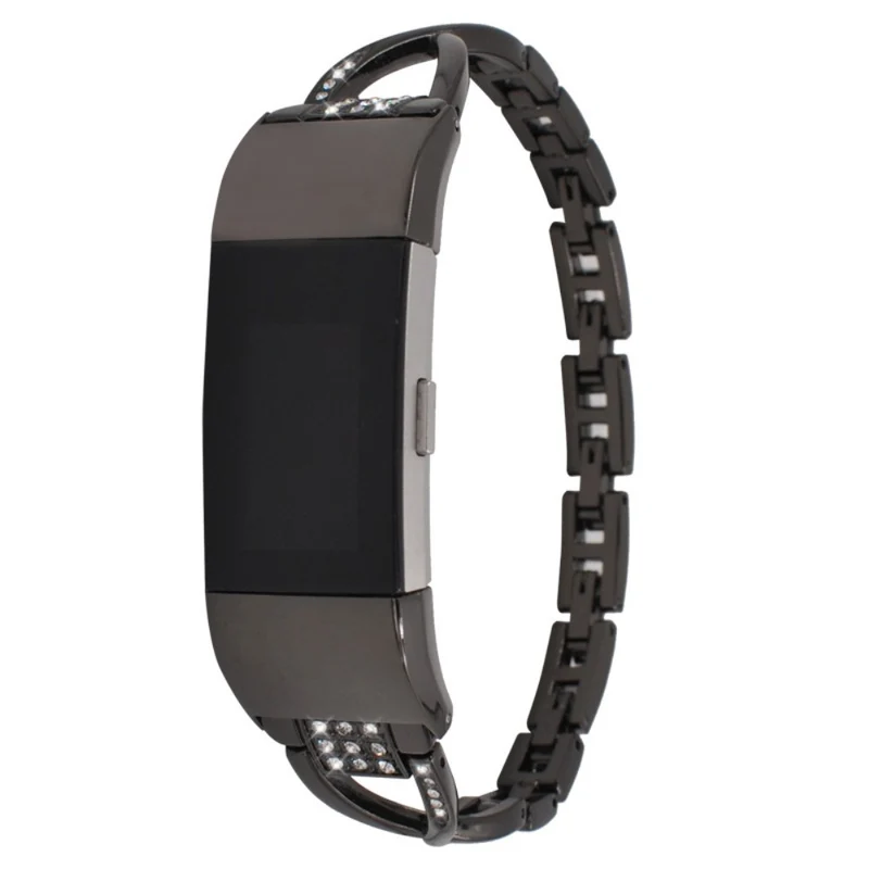 Stilvoll Fitbit Charge 5 Metall und Strass armband