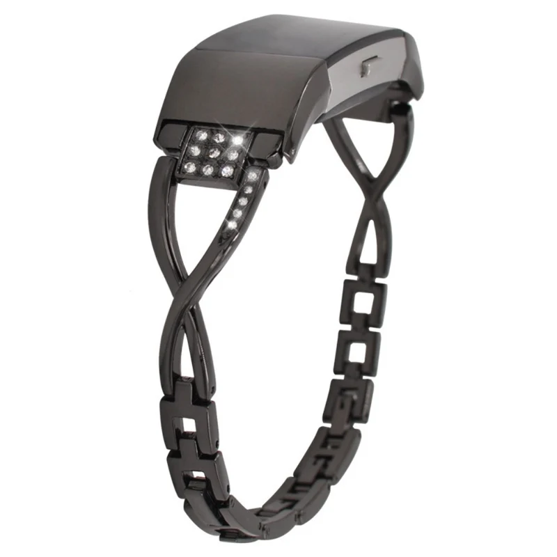 Stilvoll Fitbit Charge 5 Metall und Strass armband