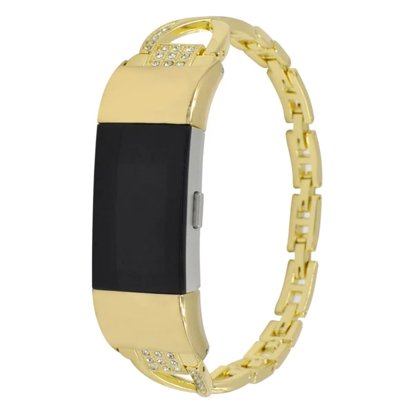 Stilvoll Fitbit Charge 5 Metall und Strass armband