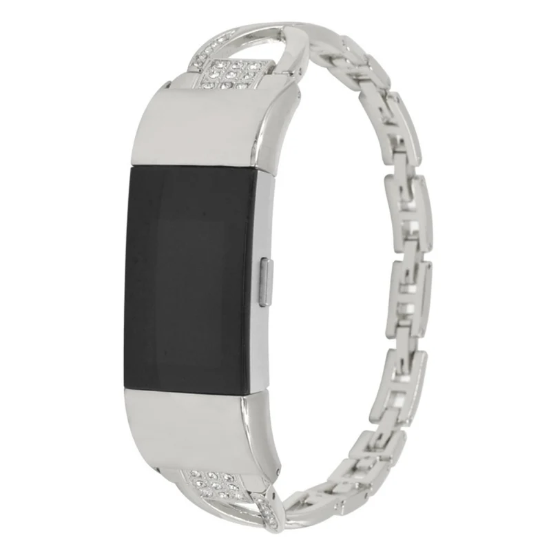 Stilvoll Fitbit Charge 5 Metall und Strass armband