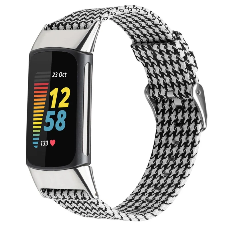 Unglaublich schön Fitbit Charge 5 Textil / Nylon armband - Größe: L