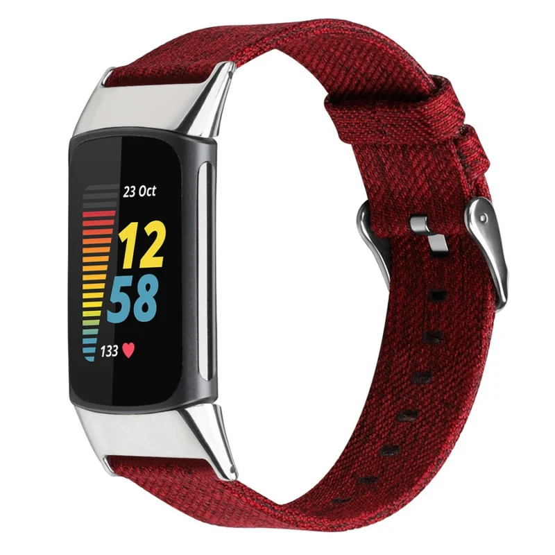 Unglaublich schön Fitbit Charge 5 Textil / Nylon armband - Größe: L