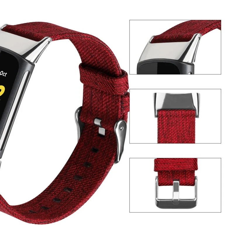 Unglaublich schön Fitbit Charge 5 Textil / Nylon armband - Größe: L