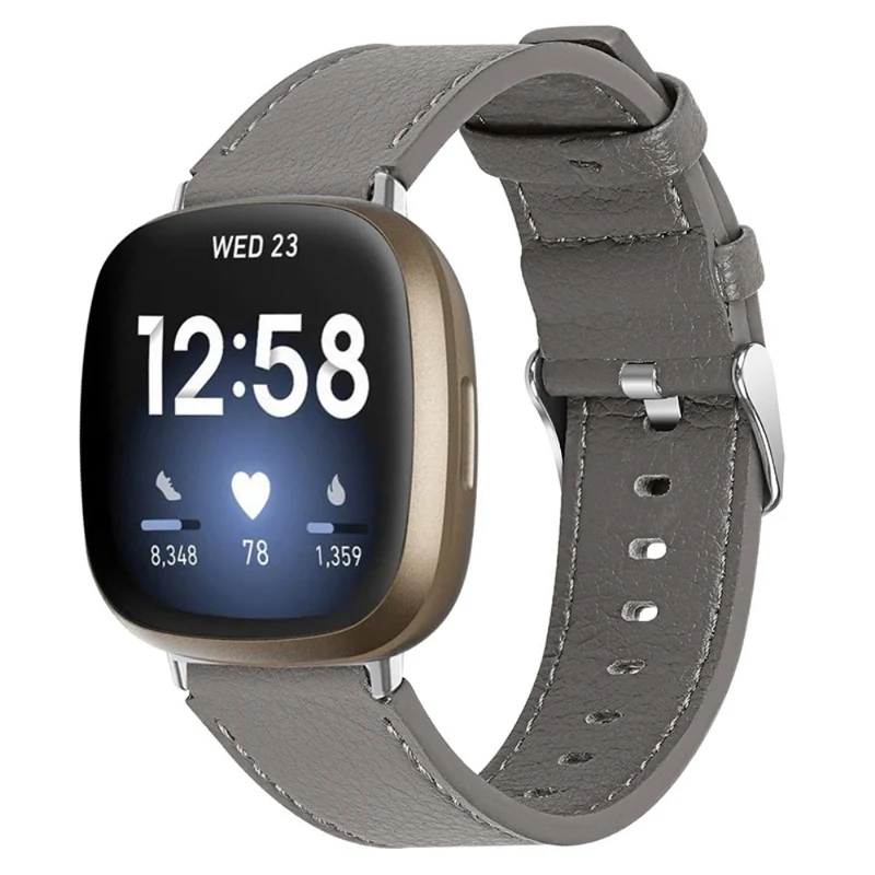 Großartig Fitbit Versa 3 Echtes Leder armband
