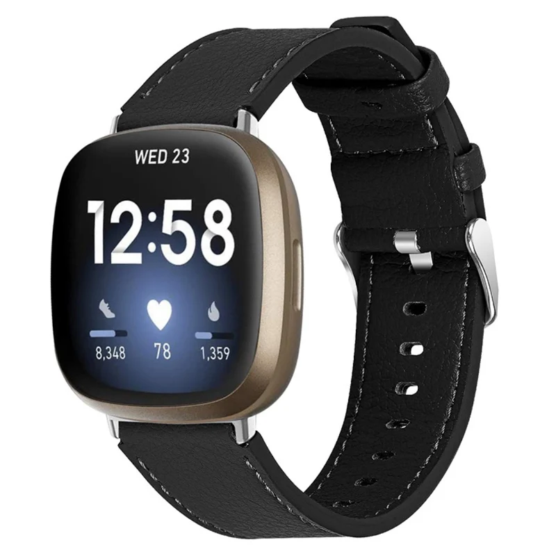 Großartig Fitbit Versa 3 Echtes Leder armband