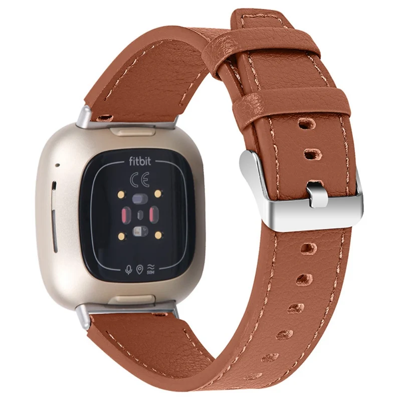 Großartig Fitbit Versa 3 Echtes Leder armband