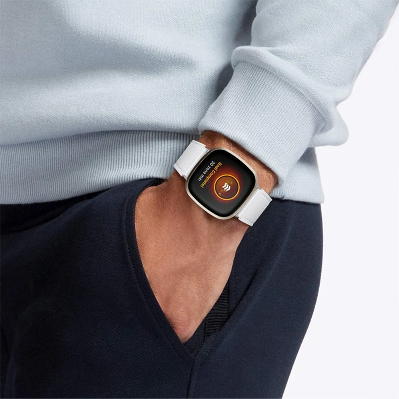 Großartig Fitbit Versa 3 Echtes Leder armband