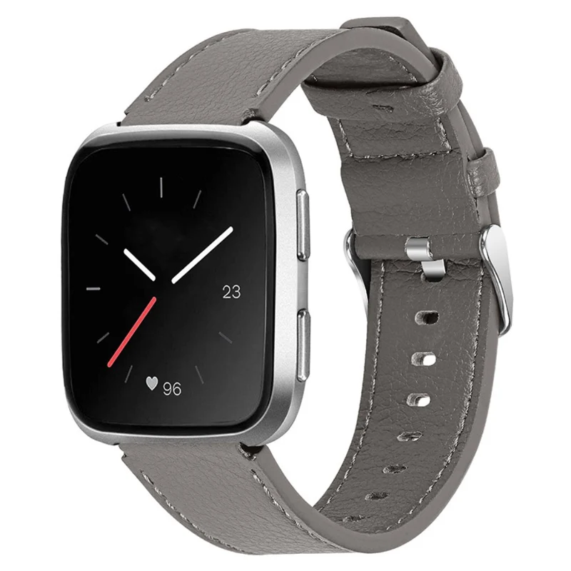 Dauerhaft Fitbit Versa 2 Echtes Leder armband