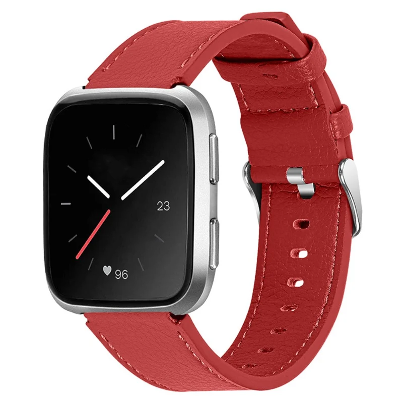 Dauerhaft Fitbit Versa 2 Echtes Leder armband
