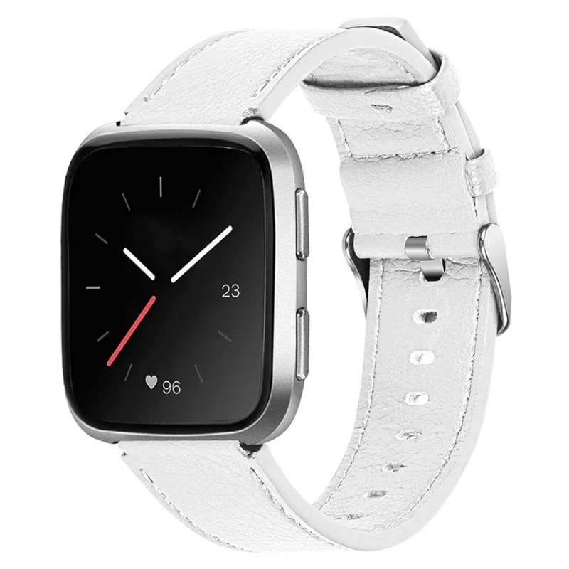 Dauerhaft Fitbit Versa 2 Echtes Leder armband