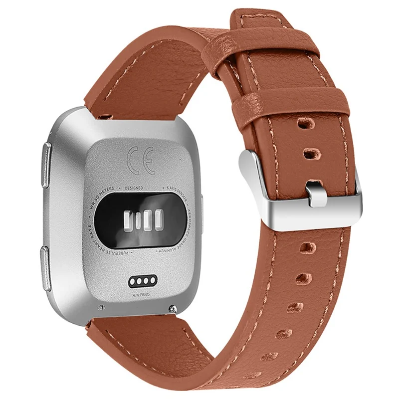 Dauerhaft Fitbit Versa 2 Echtes Leder armband