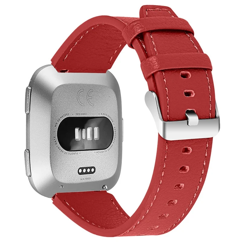 Dauerhaft Fitbit Versa 2 Echtes Leder armband
