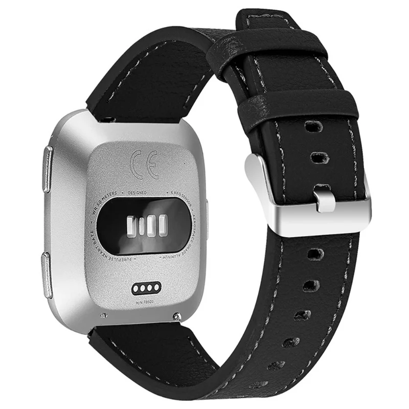 Dauerhaft Fitbit Versa 2 Echtes Leder armband