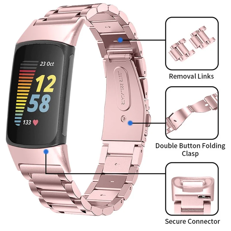 Auffallend nett Fitbit Charge 5 Metall armband