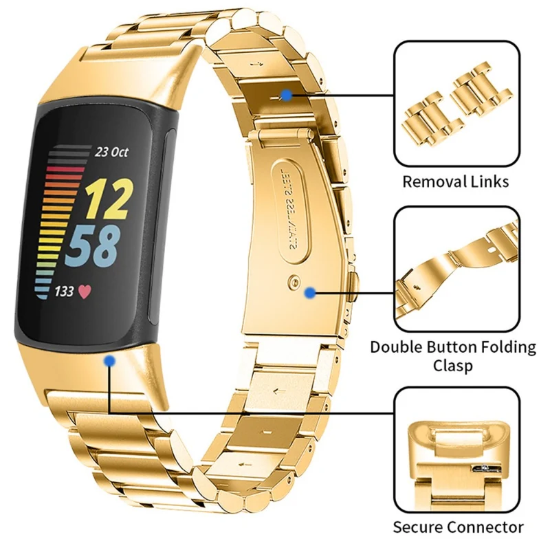 Auffallend nett Fitbit Charge 5 Metall armband