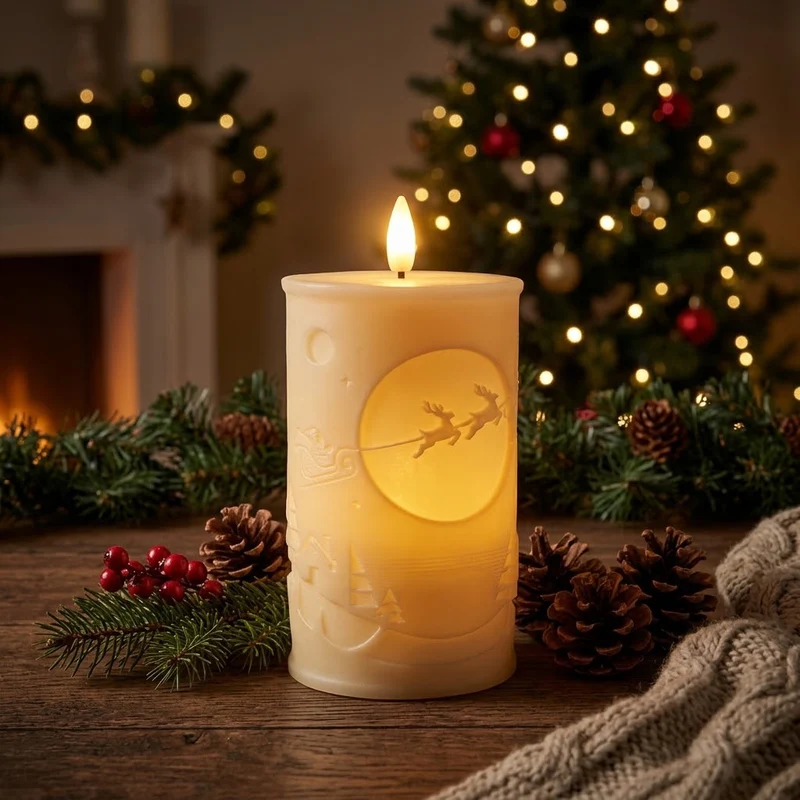 Weihnachtsdekorative LED-Kerze