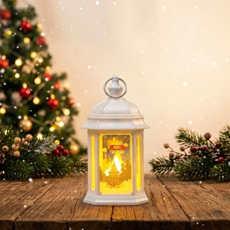 Stimmungsvolle LED Weihnachtslaterne