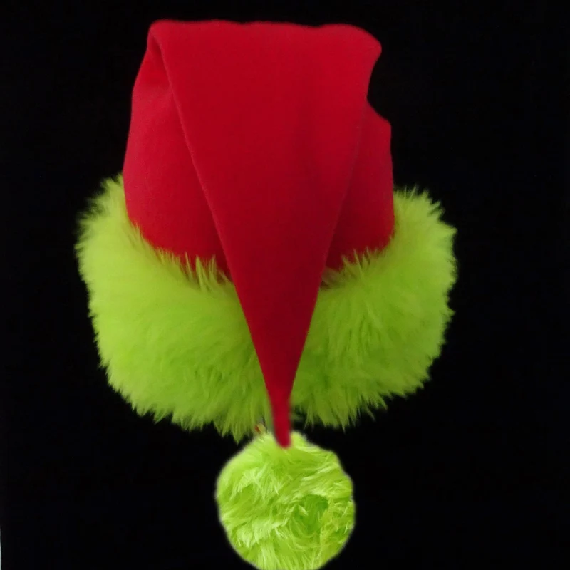 Weihnachtsmütze mit Plüschrand