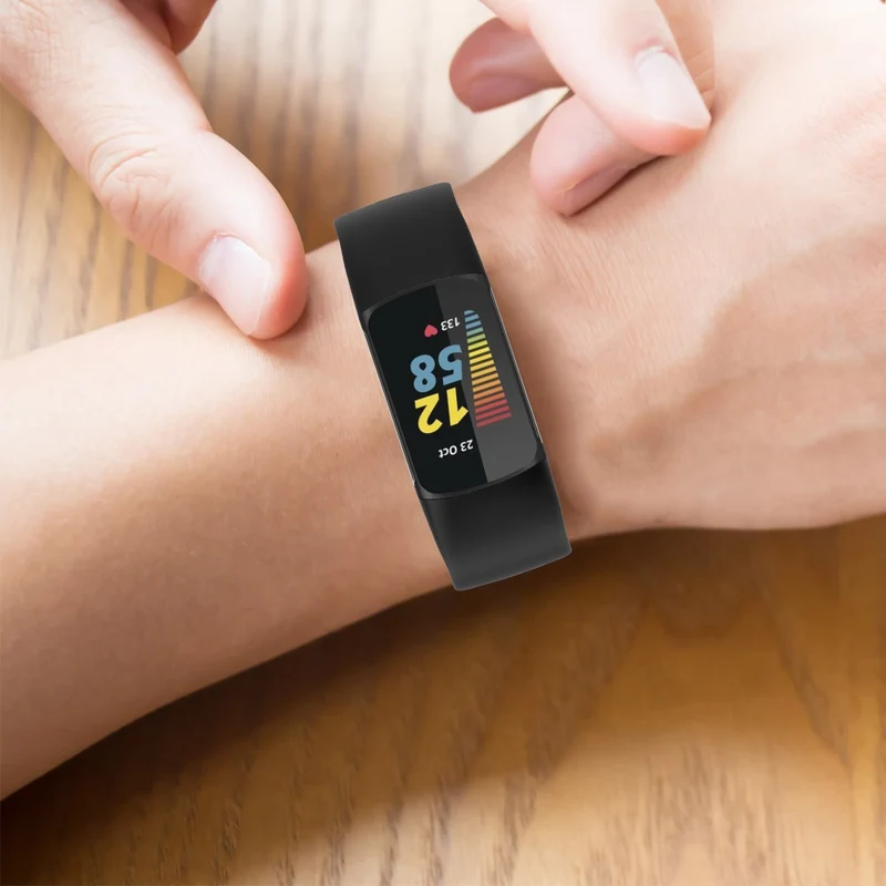 Wirklich schick Fitbit Charge 5 Silikon / TPU armband - Größe: L