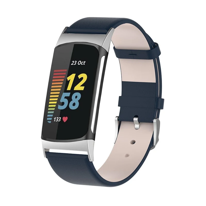 Sehr reizvoll Fitbit Charge 5 Echtes Leder armband
