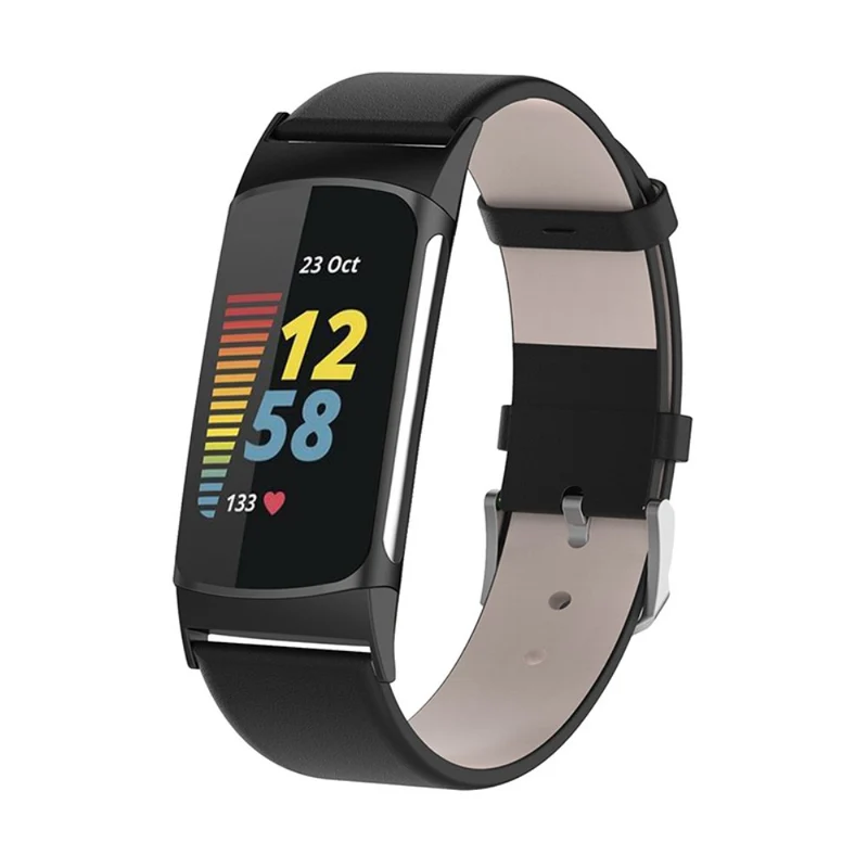 Sehr reizvoll Fitbit Charge 5 Echtes Leder armband