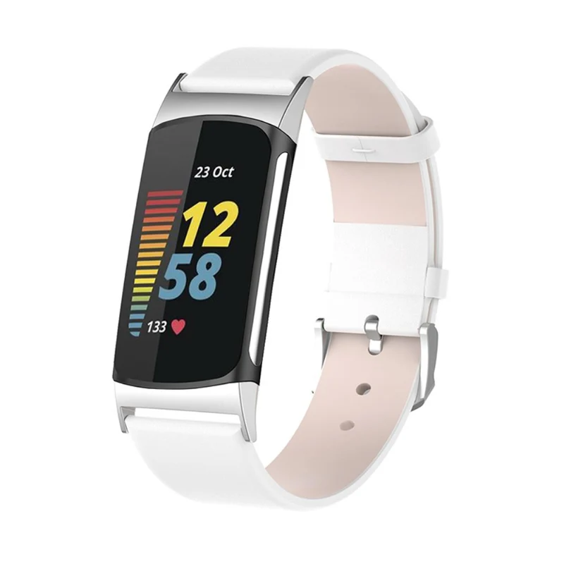 Sehr reizvoll Fitbit Charge 5 Echtes Leder armband