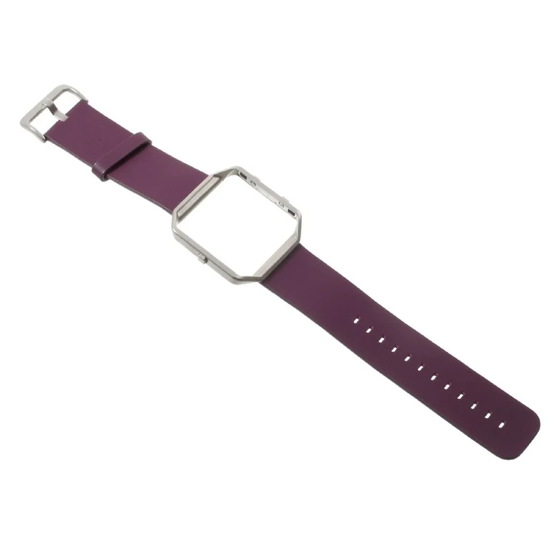 Super stylisch Fitbit Blaze Metall und Kunstleder armband