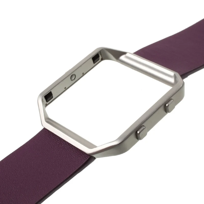 Super stylisch Fitbit Blaze Metall und Kunstleder armband