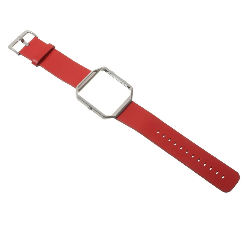 Super stylisch Fitbit Blaze Metall und Kunstleder armband
