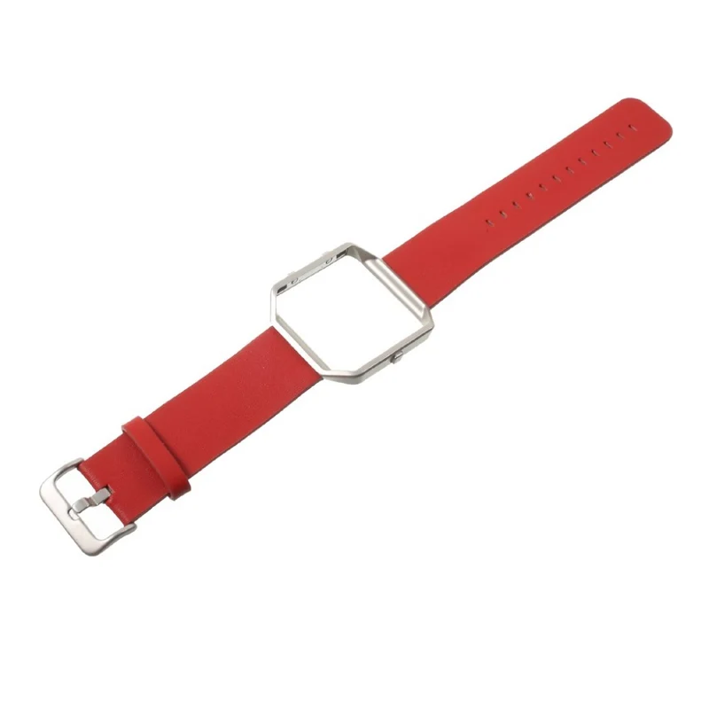 Super stylisch Fitbit Blaze Metall und Kunstleder armband