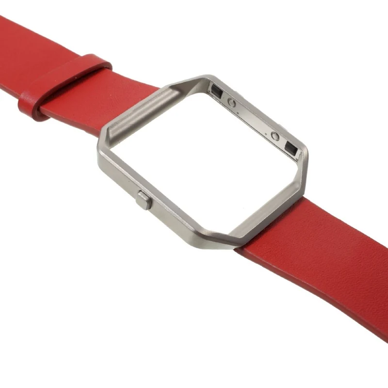 Super stylisch Fitbit Blaze Metall und Kunstleder armband