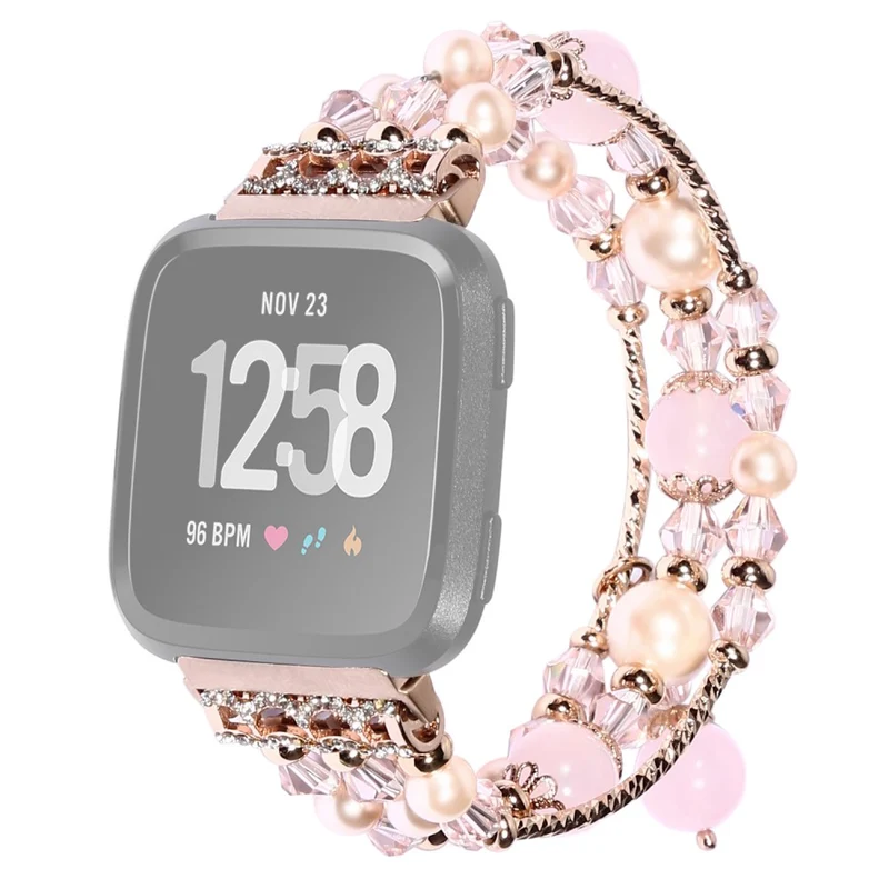 Elegant Fitbit Versa 2 / Fitbit Versa Lite Stein armband