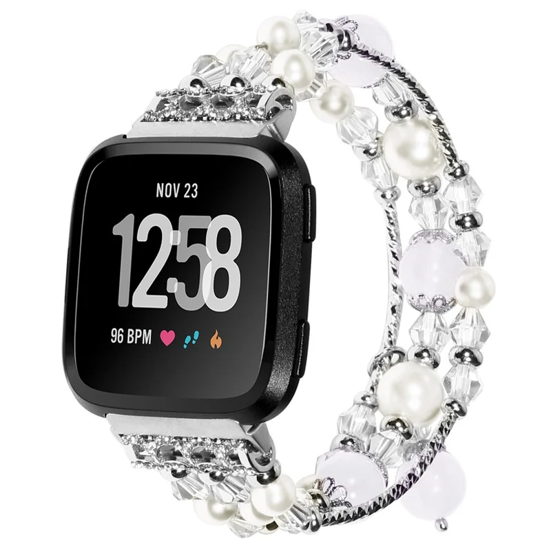 Elegant Fitbit Versa 2 / Fitbit Versa Lite Stein armband