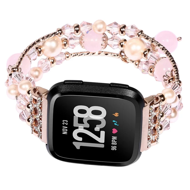 Elegant Fitbit Versa 2 / Fitbit Versa Lite Stein armband