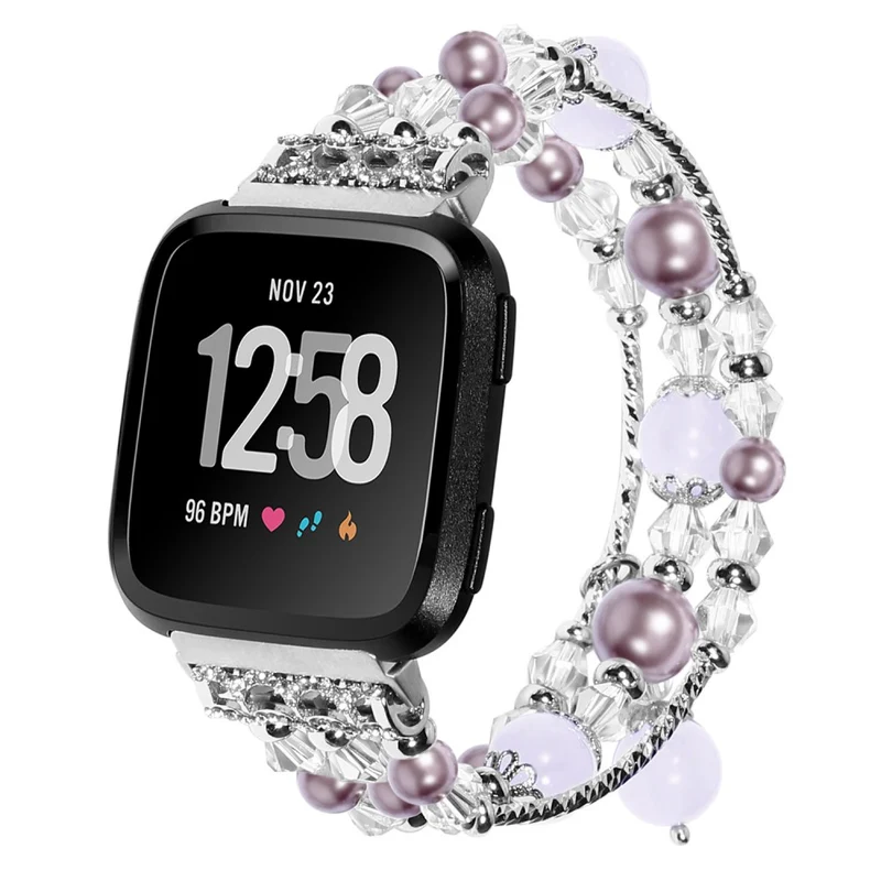 Elegant Fitbit Versa 2 / Fitbit Versa Lite Stein armband