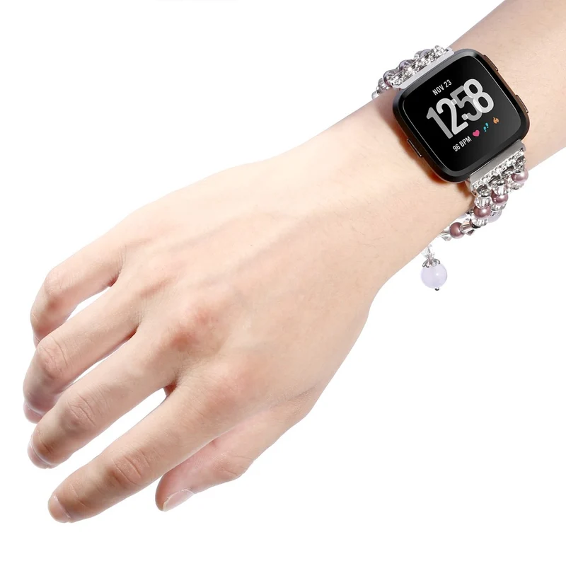 Elegant Fitbit Versa 2 / Fitbit Versa Lite Stein armband