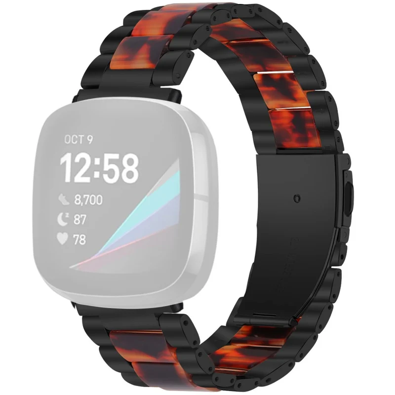 Zeitlos Fitbit Versa 3 Metall und Plastik armband