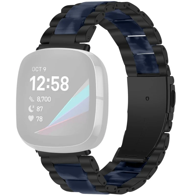 Zeitlos Fitbit Versa 3 Metall und Plastik armband